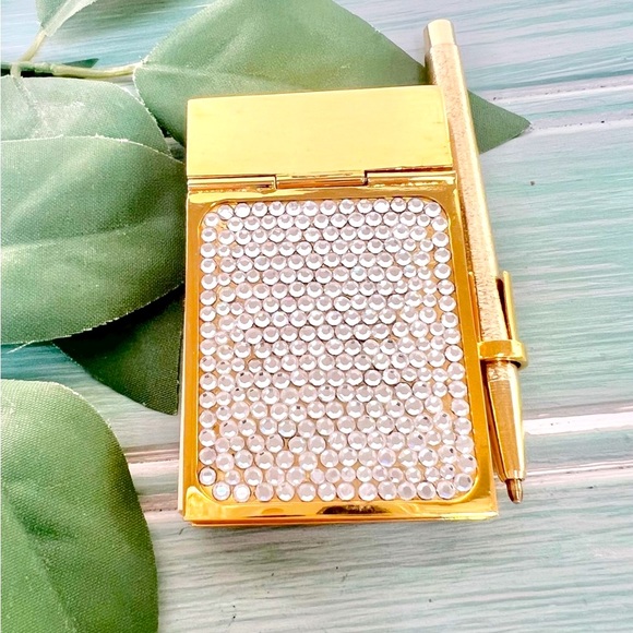 Vintage Judith Leiber Swarovski Crystal Studded Notepad - Picture 2 of 10